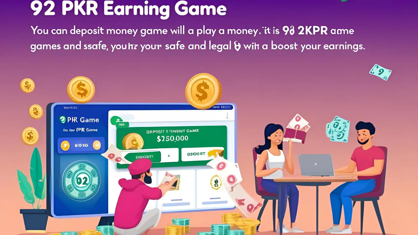 Deposit Bonus of 92 PKR Game